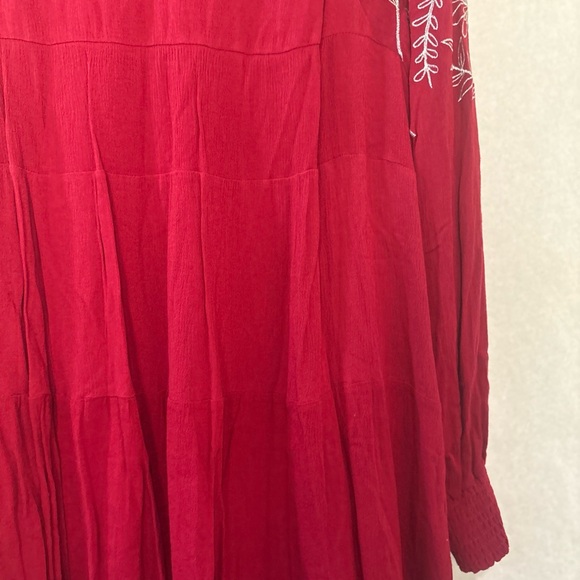 Savanna Jane Red Dress Embroidery 1X - Picture 14 of 16